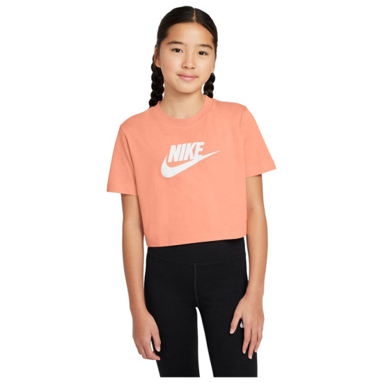 Nike Παιδική κοντομάνικη μπλούζα Sportswear Crop Futura Tee Nike Παιδική κοντομάνικη μπλούζα Sportswear Crop Futura Tee